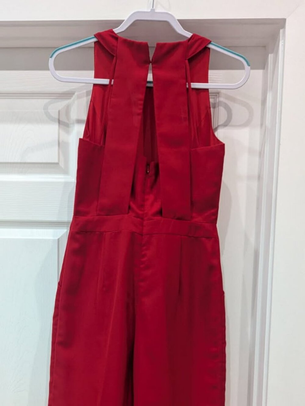 Adelyn Rae Red Wide Leg Jumpsuit Size Small - Picture 2 of 5